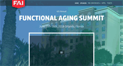 Desktop Screenshot of functionalagingsummit.com